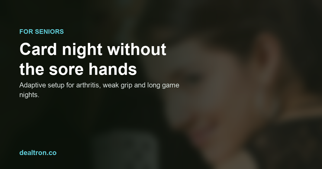 Card shufflers for seniors with arthritis or weak hands