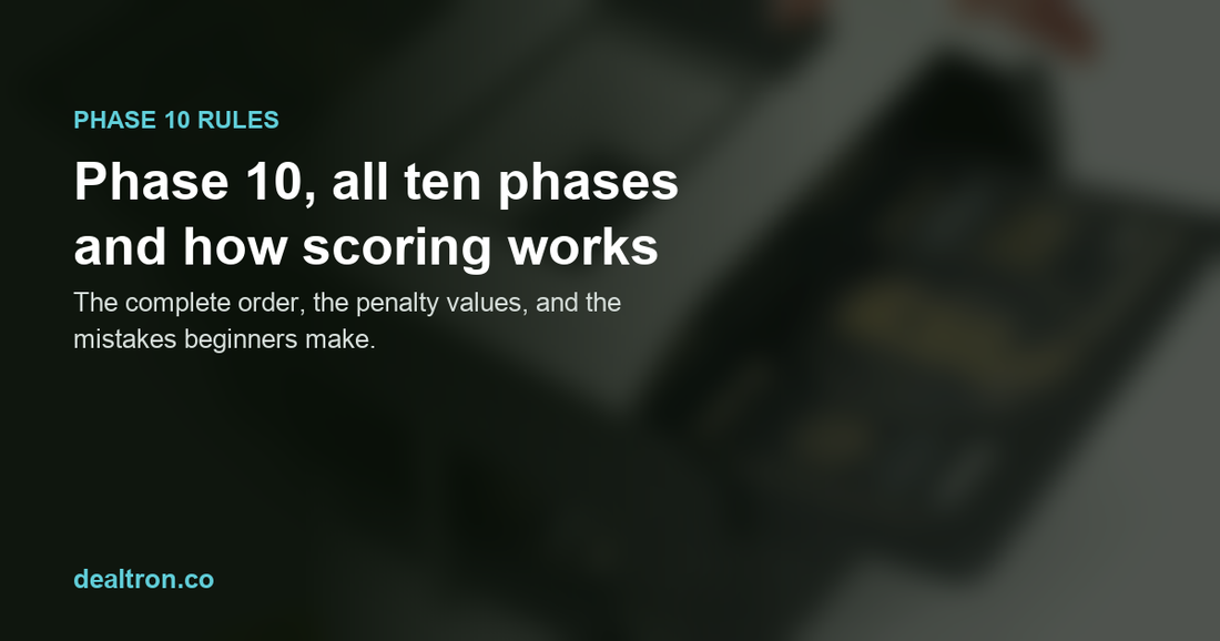 How to play Phase 10, all 10 phases and scoring