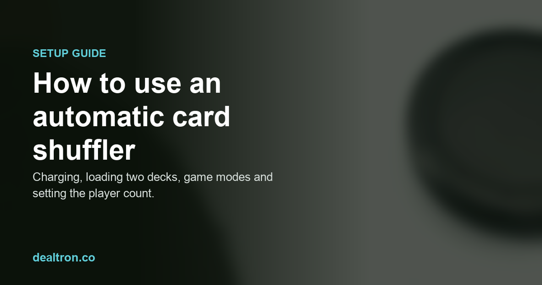 How to use an automatic card shuffler the first time