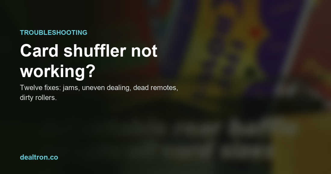 Card shuffler not working? 12 fixes that actually work