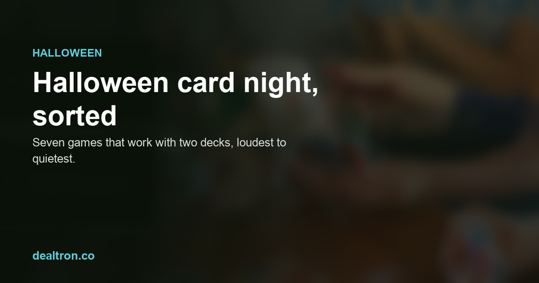 Halloween card night: 7 games that work with two decks