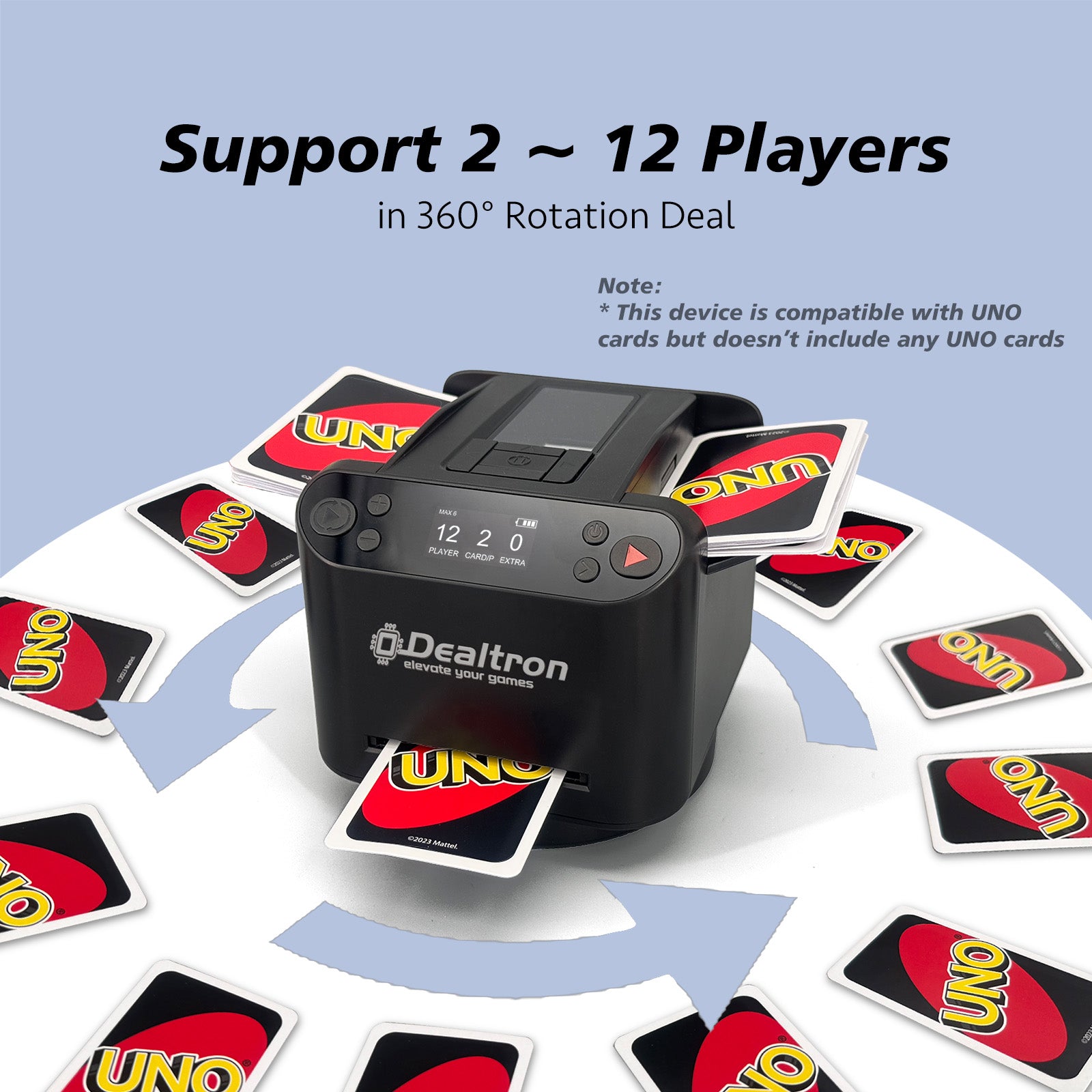 Dealtron MAX6 All-in-One Automatic Card Shuffler and Dealer
