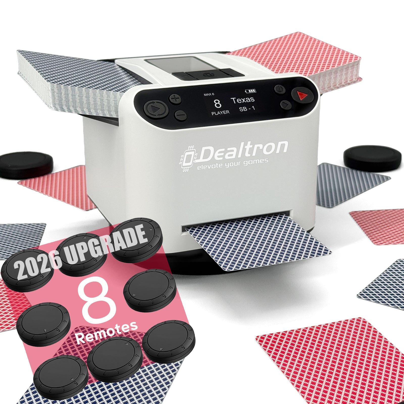 Dealtron MAX6 All-in-One Automatic Card Shuffler and Dealer