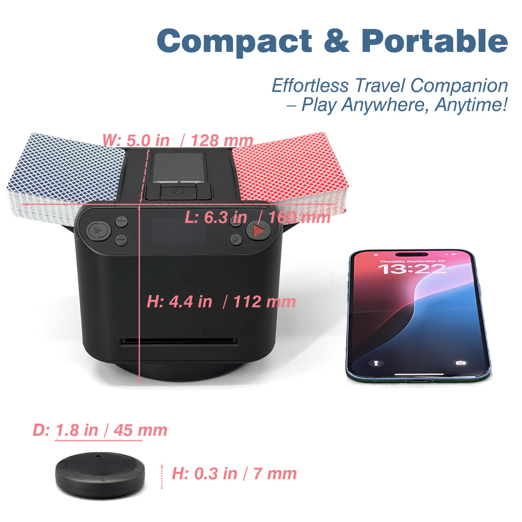 Dealtron MAX6 All-in-One Automatic Card Shuffler and Dealer