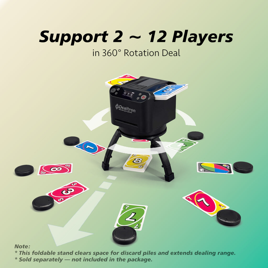 Dealtron MAX6 All-in-One Automatic Card Shuffler and Dealer with Carry Case