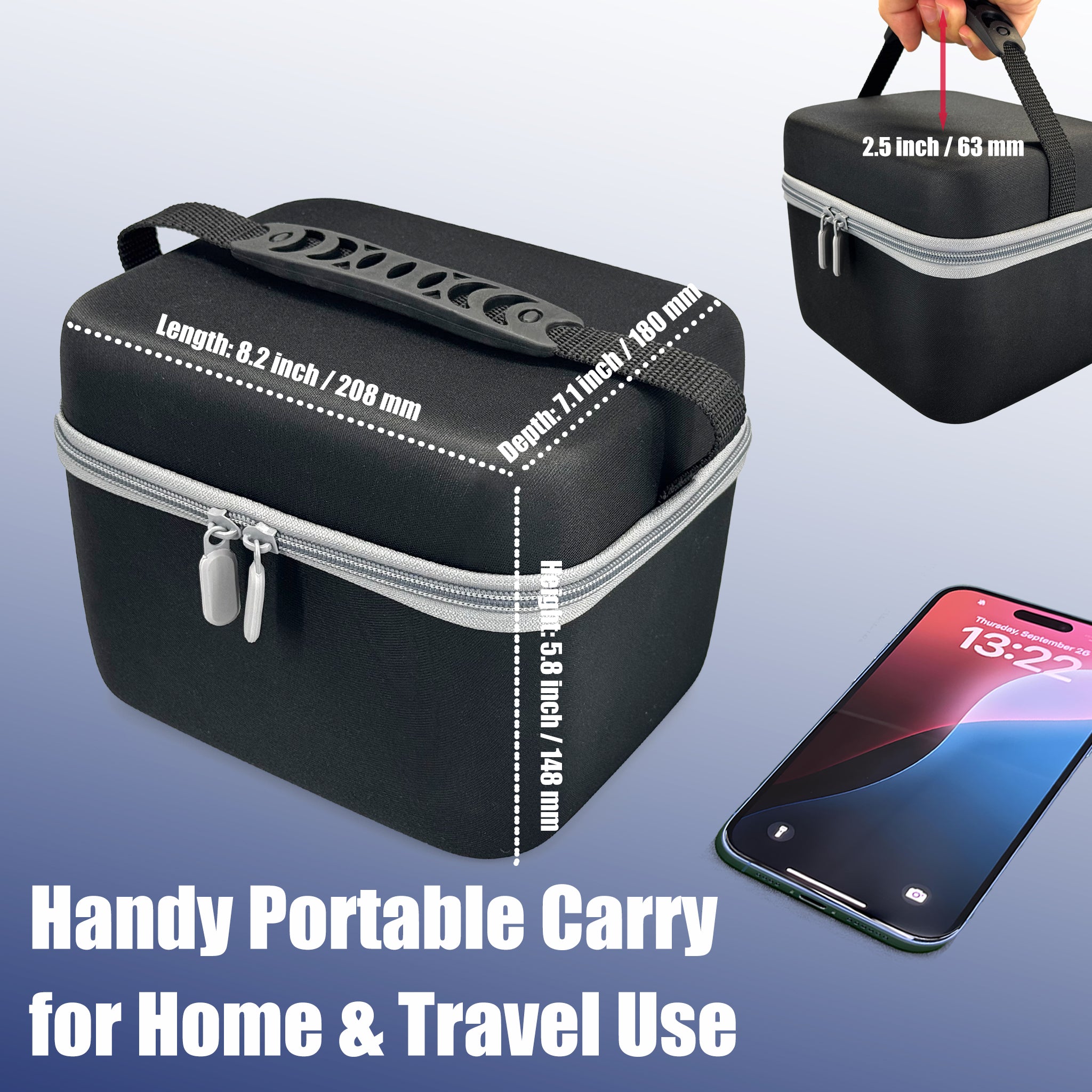 Card Shuffler and Dealer Case, Portable Hard Shell Case, Handheld Carry Bag for Travel